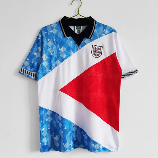England 1990-91 Dreifarbiges Retro-Trikot
