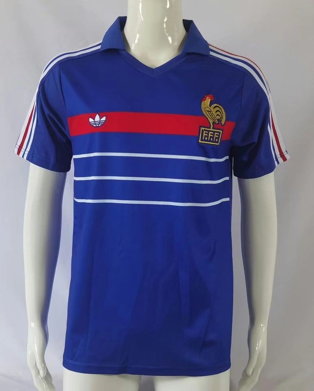 Frankreich 1982–84 Retro-Heimtrikot