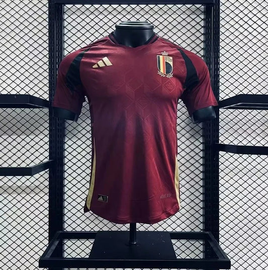 Belgien 2024-25 Rotes Heimtrikot Spielerversion