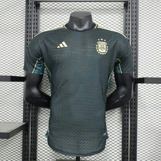 Argentinien 2024-25 Klassisches Dunkelgrünes Sondereditionstrikot Spielerversion
